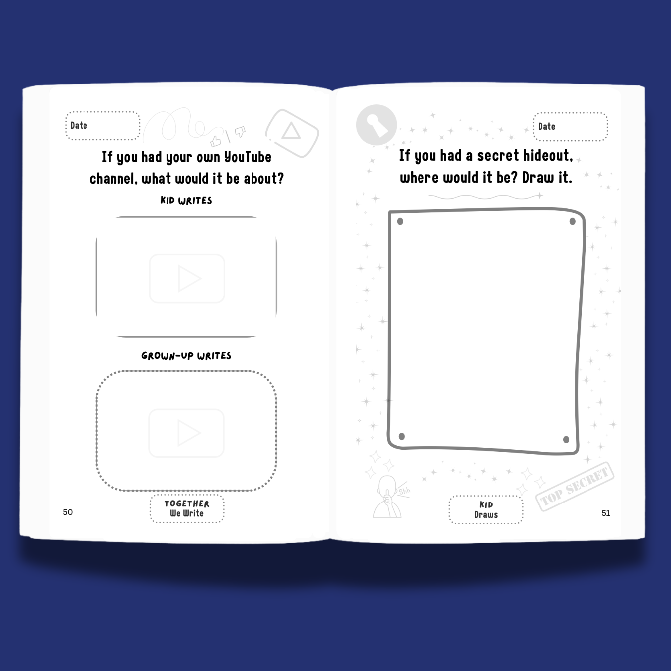 Just You & Me: A Keepsake Activity Journal Ages 7-10: Set of 2