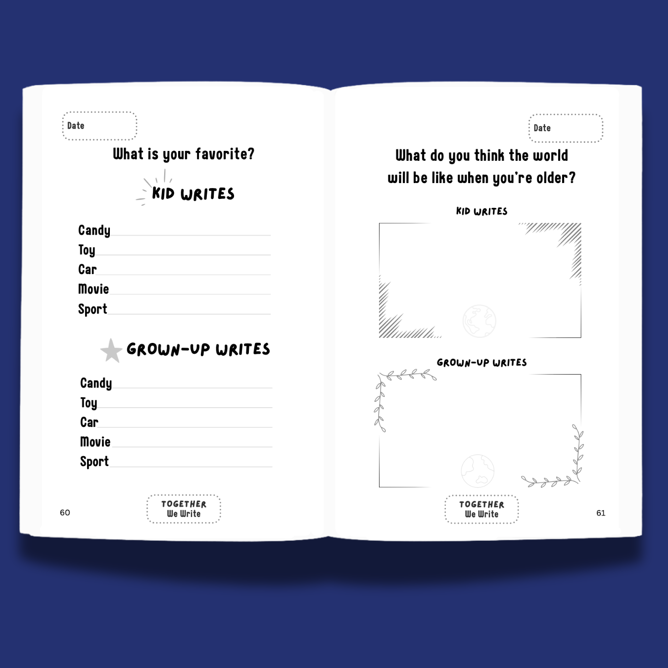 Just You & Me: A Keepsake Activity Journal Ages 7-10: Set of 2