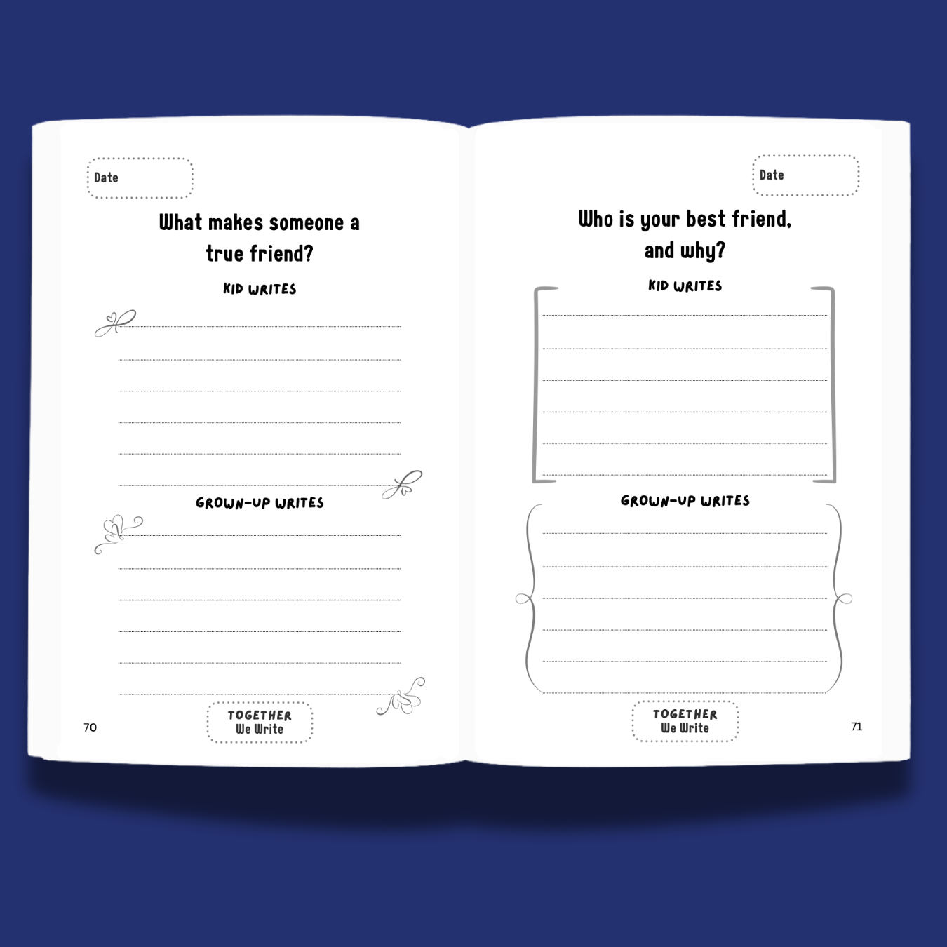 Just You & Me: A Keepsake Activity Journal Ages 7-10: Set of 2